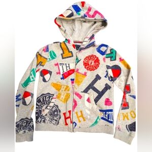 🌞2/15$ Tommy Hilfiger zip Up Hoodie 8-10Y